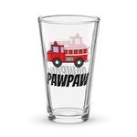 Pawpaw Fire Truck Shaker pint glass