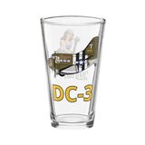 DC-3 Wild Kat Shaker pint glass