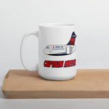 B-717 Captain Meyer White glossy mug