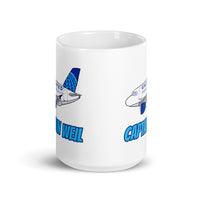 A-320 UAL Captain Weil White glossy mug