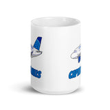 A-320 UAL Captain Mills White glossy mug