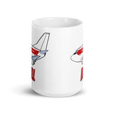 B-737 Janet "Bill" White glossy mug