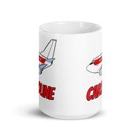 B-737 Janet "Caroline" White glossy mug