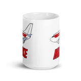 B-737 Janet "Mike" White glossy mug