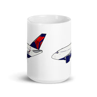 A-350 Mother D White glossy mug