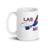 LAS MX CURLEY White glossy mug