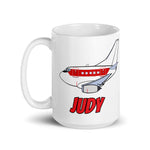 B-737 Janet "Judy" White glossy mug