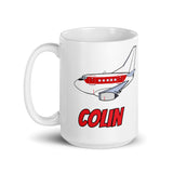 B-737 Janet "Colin" White glossy mug