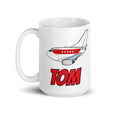 B-737 Janet "Tom" White glossy mug