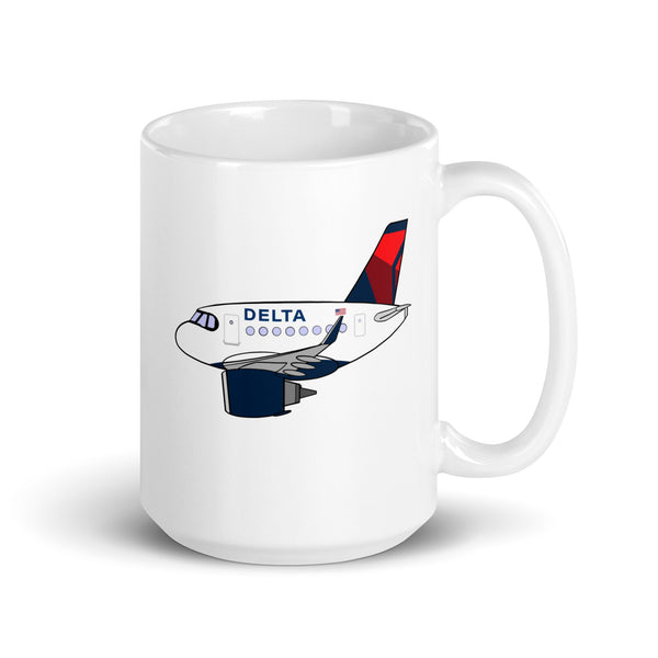 A-320 NEO Mother D White glossy mug