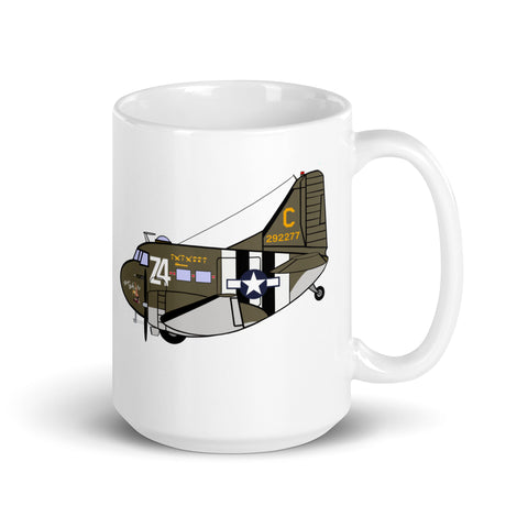 C-47 Boogie Baby ADT White glossy mug