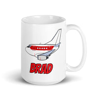 B-737 Janet "Brad" White glossy mug