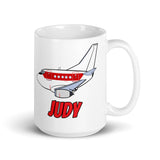 B-737 Janet "Judy" White glossy mug