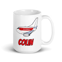 B-737 Janet "Colin" White glossy mug