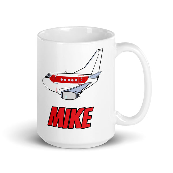 B-737 Janet "Mike" White glossy mug