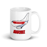B-737 Janet "Marivel" White glossy mug