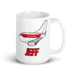 B-737 Janet "Jeff" White glossy mug