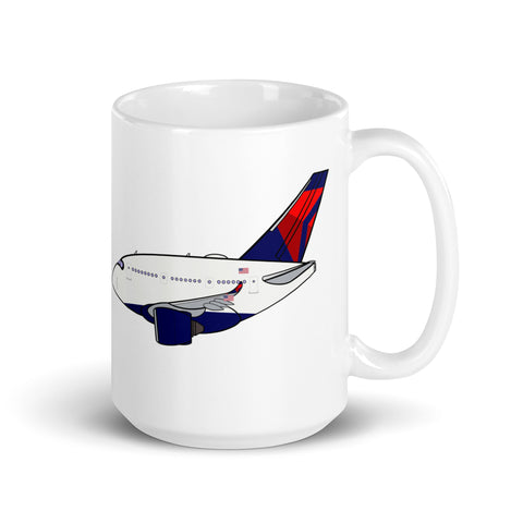 A-350 Mother D White glossy mug