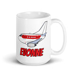 B-737 Janet "Evonne" White glossy mug