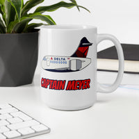 B-717 Captain Meyer White glossy mug