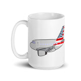 A-320 Airbus Stupid White AA glossy mug