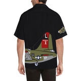 B-17 Texas Raiders Black Hawaiian Shirt