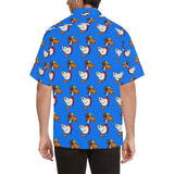 Duck Professional Aviator Blue Hawaiian Shirt...Shipping Included!!!