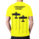 Freedom Flight Team Bright Yellow All Over Print T-shirt