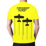 Freedom Flight Team Bright Yellow All Over Print T-shirt