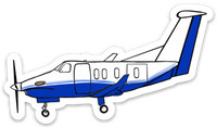 PC-12 Flying Pickup Sticker