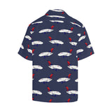 A-350 Delta Dark Blue Hawaiian Hawaiian Shirt