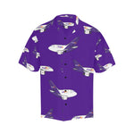757 767 FedEx Purple Hawaiian Shirt
