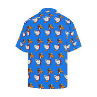 Duck Professional Aviator Blue Hawaiian Shirt...Shipping Included!!!