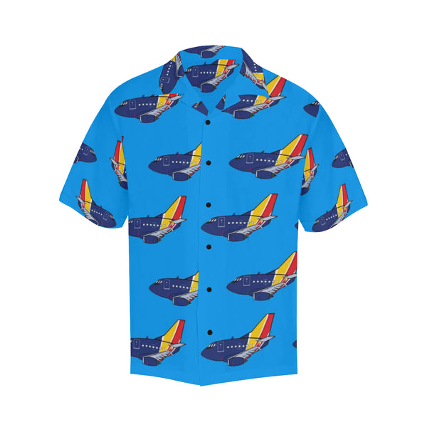 737 WN Blue Hawaiian Shirt...Shipping Included!!!