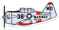 T-6 Texan General's Mistress Sticker-Large