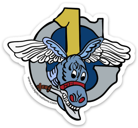 319Th Troop Carrier Squadron Logo Sticker
