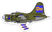 B-17 DeWeather Bomber Sticker