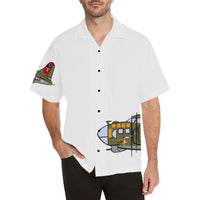 B-17 Texas Raiders White Hawaiian Shirt