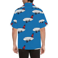 A 320 Mother D Light Blue Hawaiian Shirt