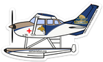 C 206 Floats Samaritan Aviation Sticker