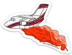 BAE 146 Fire Bomber Load Drop Sticker