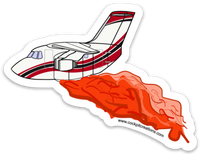 BAE 146 Fire Bomber Load Drop Sticker