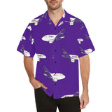 757 767 FedEx Purple Hawaiian Shirt