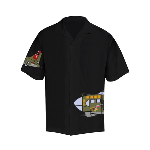 B-17 Texas Raiders Black Hawaiian Shirt