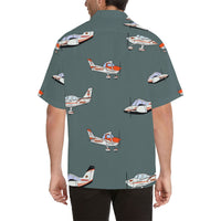 OSU Aircraft Grey Hawaiian Shirt