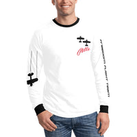 Freedom Flight Team Long Sleeve White Men's All Over Print Long Sleeve T-shirt