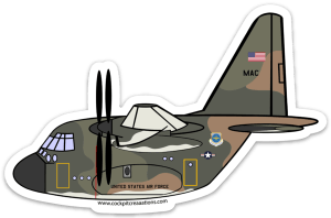 C-130 Camo MAC Sticker