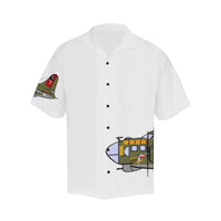 B-17 Texas Raiders White Hawaiian Shirt