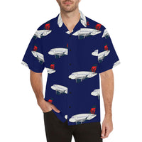 A 320 Mother D Navy Blue Hawaiian Shirt