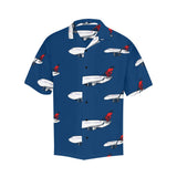 B-757/767 Mother D Navy Blue Hawaiian Shirt